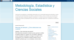 Desktop Screenshot of metodoysociologia.blogspot.com