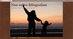 Desktop Screenshot of nonnativebilingualism.blogspot.com