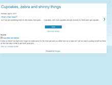 Tablet Screenshot of cupcakeszebraandshinnythings.blogspot.com