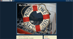 Desktop Screenshot of mylifepreserver.blogspot.com