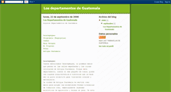 Desktop Screenshot of losdepartamentosdeguatemala.blogspot.com