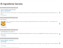 Tablet Screenshot of elingredientesecreto.blogspot.com