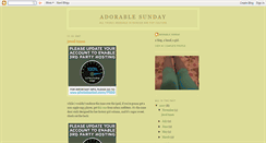 Desktop Screenshot of adorablesunday.blogspot.com