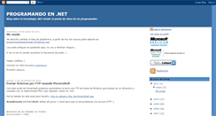 Desktop Screenshot of programandoenpuntonet.blogspot.com