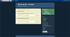 Desktop Screenshot of barriosdepie.blogspot.com