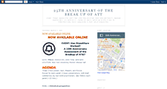 Desktop Screenshot of 25thanniversaryofthebreakupofatt.blogspot.com