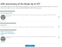 Tablet Screenshot of 25thanniversaryofthebreakupofatt.blogspot.com