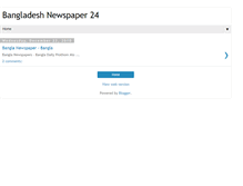 Tablet Screenshot of bdnewspapers24.blogspot.com