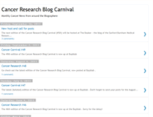 Tablet Screenshot of cancer-carnival.blogspot.com