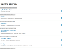 Tablet Screenshot of gamingliteracy.blogspot.com