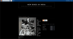 Desktop Screenshot of newbikesindia.blogspot.com