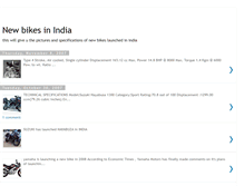 Tablet Screenshot of newbikesindia.blogspot.com