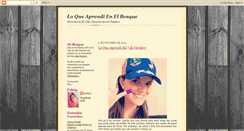 Desktop Screenshot of loqueaprendienelbosque.blogspot.com