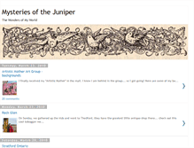 Tablet Screenshot of mysteriesofthejuniper.blogspot.com