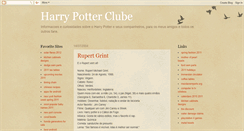 Desktop Screenshot of harrypotterclube.blogspot.com