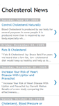 Mobile Screenshot of cholesterolnews.blogspot.com