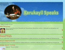 Tablet Screenshot of karukayilspeaks.blogspot.com