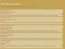 Tablet Screenshot of harveyawards.blogspot.com