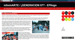 Desktop Screenshot of informarte-generacion07.blogspot.com