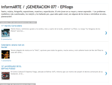 Tablet Screenshot of informarte-generacion07.blogspot.com