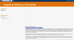 Desktop Screenshot of negative-effects-of-gambling.blogspot.com