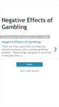 Mobile Screenshot of negative-effects-of-gambling.blogspot.com