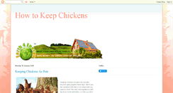 Desktop Screenshot of howtokeepchickensathome.blogspot.com