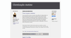 Desktop Screenshot of cientizacaoautista.blogspot.com