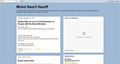 Desktop Screenshot of nazrilhaniff.blogspot.com
