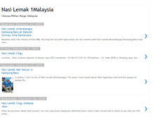 Tablet Screenshot of nasilemak1malaysia.blogspot.com