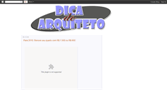 Desktop Screenshot of dicadearquiteto.blogspot.com