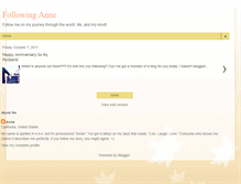 Tablet Screenshot of followinganne.blogspot.com