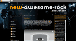 Desktop Screenshot of new-awesome-rock.blogspot.com