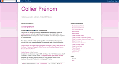 Desktop Screenshot of collierprenom.blogspot.com