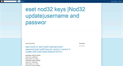 Desktop Screenshot of esetnod325.blogspot.com