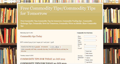 Desktop Screenshot of commoditysharetips.blogspot.com