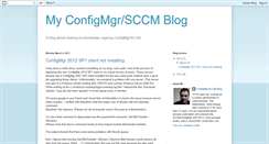 Desktop Screenshot of myconfigmgr-sccm.blogspot.com