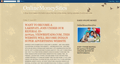 Desktop Screenshot of onlinemoneysites4you.blogspot.com