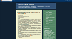 Desktop Screenshot of festivalesdeteatrofestivales.blogspot.com