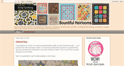 Desktop Screenshot of bountifulheirlooms.blogspot.com