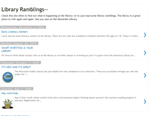 Tablet Screenshot of hawardenlibramblings.blogspot.com