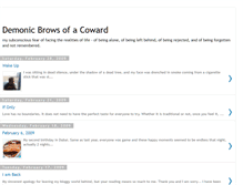 Tablet Screenshot of demonicbrowsofacoward.blogspot.com