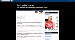 Desktop Screenshot of forexonline-9trading.blogspot.com