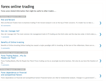 Tablet Screenshot of forexonline-9trading.blogspot.com