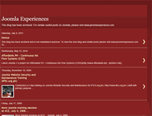 Tablet Screenshot of joomlaexperiences.blogspot.com