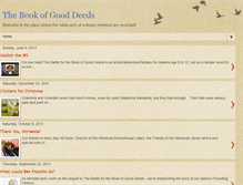 Tablet Screenshot of bookofgooddeeds.blogspot.com