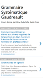 Mobile Screenshot of grammairesystematiquegaudreault.blogspot.com