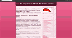 Desktop Screenshot of emakumeak-alardean.blogspot.com
