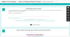 Desktop Screenshot of addictforbeauty.blogspot.com
