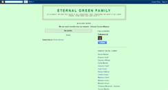 Desktop Screenshot of eternalgreenfamily.blogspot.com